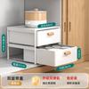 Estante de almacenamiento extraíble para cocina, sin instalación, con cajones y cestas para fregadero inferior, para condimentos, platos y suministros.