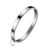 Pulseira de fivela de aço titânio lisa transfronteiriça com gravação anel simples liso pulseira para amantes masculina e feminina presente para estudante joias atacado