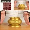 Adorno de Quemador de Incienso de Cobre Budista, Adorno de Quemador de Incienso de Cobre de Tres Patas, Adorno de Quemador de Incienso de Cobre con Forma de Buda