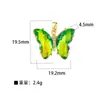 Moda Transfronteiriça Liga de Cobre Micro Diamante Zircônia Colorida Borboleta Pingente Acessórios DIY Acessórios de Colar Atacado
