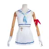 Sword Art Online Asuna Cos Disfraz Bidimensional Anime Disfraz Asuna Traje de Marinero Disfraz de Performance Cosplay