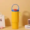 Copo térmico personalizado com revestimento cerâmico, grande capacidade, alto apelo estético, alça feminina, copo d'água para carro, sensação de luxo leve e alta qualidade