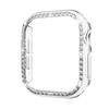 Adecuado para Funda de Reloj Apple S12 de un Solo Diamante, Funda Protectora Hueca Incrustada con Diamantes para Apple Watch 42/46 mm con Borde de Diamantes