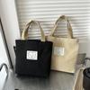 Bolsa de Cosméticos para mujer bolsa de lona color sólido bolsa pequeña cremallera mini todo-partido portátil bolsa pequeña para el trabajo y salidas