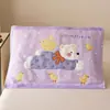Toallas de Almohada de Algodón Puro para Niños, un Par de 40X60 Absorbentes de Sudor y Antideslizantes Toallas de Almohada de Gasa de Algodón para Bebé, Toallas Almohadilla Gruesas de Dibujos Animados