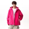 Chaqueta negra con capucha para hombre, nuevo modelo 2026, primavera y otoño, estilo americano, deportiva, holgada, abrigo casual