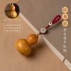 Colgante de Calabaza Pequeña Natural Artesanal, Llavero para Coche para Hombre y Mujer, Llavero Creativo de la Suerte y Seguro, Decoración para Bolso