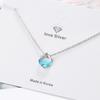 Un Collar Wang Qingquan Pequeño Fresco Mori Artístico Cadena Corta para Clavícula Estilo Coreano Simple Estudiante Colgante de Circonita
