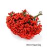 Flores Artificiales Rojas de Espuma con Accesorios de Frutas de un Solo Lado, Cabezas de Flores Hechas a Mano para DIY, Materiales para Decoración Festiva de Fiestas al por Mayor