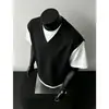 Camiseta falsa de duas peças de manga curta para homens, camisa esportiva casual de verão para jovens, top cleanfit retrô americano, moderno