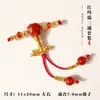 Set de Tres Piezas de Ágata Roja Accesorios de Eje Universal para Manualidades Componentes para Pulseras DIY Colección Bodhi Estrella-Luna