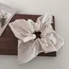 Elástico de Cabelo Flor de Renda Bordada em Algodão e Linho Estilo Coreano Acessório de Cabelo Tamanho Grande