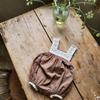 Estilo Coreano ins Niñas Bebé Top de Manga Corta con Burbujas + Conjunto de Dos Piezas con Tirantes de Encaje Combinable Algodón Fino Traje para Escalar