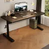 Mesa de noche para uso doméstico, mesa ajustable en altura manual y móvil con ruedas, escritorio de escritura pequeño para estudiantes, mesa de estudio para niños con ruedas