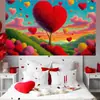 Ambiente Romántico Transfronterizo Parejas Decoración Fotográfica para Fiestas de Alto Nivel Día de San Valentín Bandera de Garaje Banner Tela de Fondo