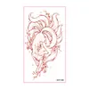 Nuevas Pegatinas de Tatuaje Temporales Mate de Flor de Mariposa Impermeables y a Prueba de Sudor Cubre Cicatrices Tatuaje Realista Flor de Tatuaje Brazo Espalda Tatuaje de Simulación
