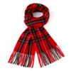 Directamente de la Fábrica Fuente, Bufanda Clásica a Cuadros Rojo Brillante para Año Nuevo y Navidad, Bufanda Cálida Versátil de Estilo Británico para Otoño e Invierno
