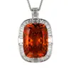 2026 Nuevo Producto Zhuang Shengsheng Joyería Base de Cobre Chapado en Oro Esmeralda Sintética Colgante de Lujo Ligero Collar Piedra Principal 20*28