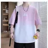 Camiseta de Manga Corta Holgada de Seda de Hielo para Hombre Verano 2026 Nueva Camiseta de Media Manga Marca Trendy para Jóvenes Estudiantes Top