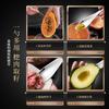 Excavador de bolas de fruta de acero inoxidable 304 hasta el núcleo para cavar carne artefacto removedor de semillas de frutas y verduras cuchara para cavar carne de maracuyá de aguacate