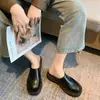 Chinelos de Sola Grossa para Mulheres Primavera 2025 Exportação Tamanho Grande Meio Chinelo Baotou para Mulheres Sola Plataforma Sapatos Mule Casuais Novo Estilo de Exportação