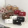 Bolso de nicho estilo coreano con cierre de cadena, nuevo bolso de hombro de moda con estampado de diamantes, versátil y elegante para ir al trabajo, bolso cruzado cuadrado pequeño