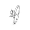 Anel de Coração de Diamante Moissanite S925 Prata Esterlina Popular do Xiaohongshu para Mulheres, Acessório Doce e Versátil de Luxo Leve