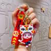 Llavero con forma de serpiente Guochao Xiaofu original de 2025, pequeño regalo, colgante de muñeca, mascota del año de la serpiente, adornos colgantes.