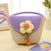 Bolso de Paja para Mujer de Verano Bolso Tejido para Teléfono Móvil Bolso Cruzado para Mujer Estilo Nuevo Bolso de Viaje Bolso Pequeño de Viaje Bolso Tejido