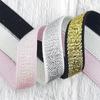 Correas Elásticas para Hombros Accesorios DIY para Ropa de Bebé Cinta de Malla Brillante Diadema Hilo Dorado y Plateado Banda Elástica Fabricante Personalizado Teñido Personalizado