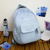 Mochila Casual de Color Sólido Fresca y Elegante para Tutoría 2026 Nueva de Gran Capacidad Bolsa para Computadora Moda Coreana