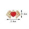 Accesorios de Joyería Estilo Chanel Transfronterizos, Joyería Hecha a Mano DIY de Alto Nivel con Forma de Corazón, Accesorios de Joyería DIY Esmaltados de Alta Calidad