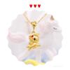 Pingente de unicórnio amor dourado folheado a ouro Lao placer 3D ouro sonho fofo cola colar com pingente de Pégaso mulheres