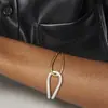 Pulsera de Acero de Titanio Estilo Europeo y Americano Jieding para Mujer, Pulsera Abierta que no se Desvanece, Joyería de Acero Inoxidable, Pulsera de Lujo Asequible para Ventas Transfronterizas