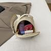 Bolso pequeño y redondo informal de estilo coreano para mujer, bolso pequeño y ligero para teléfono móvil, bolso de tela, bolso cruzado de viaje para mujer