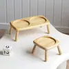 Soporte para cuencos de mascotas gato y perro transfronterizo de madera maciza, estante elevado para platos de mascotas, protege la columna cervical y previene que se vuelque