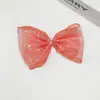 Accesorio de lazo de pedrería de doble capa de malla brillante para accesorios de cabello DIY hechos a mano, ropa, zapatos, sombreros, bolsos y ropa de muñecas
