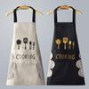 Limpar mão avental mulheres moda cozinha doméstica impermeável e à prova de óleo bonito estilo japonês cozinhar cintura trabalho roupas logotipo