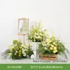 Flores Amarillo-Verdes Artificiales Hy-Dm11 para Decoración de Boda, Set Floral Amarillo Ganso, Corona de Arreglo Floral de Boda Nupcial