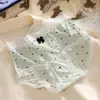 Calcinha de Renda Fofa com Bolinhas para Meninas, Verão Ultra Fina Sem Costura Doce Respirável Seda de Gelo Toque Fresco