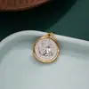 Refinamiento Moneda de la Suerte Británica Luna y Seis Peniques Amor Colgante Collar de Moneda Vintage de la Reina