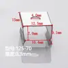 Canal de Luz Clip de Ranura de Aluminio Clavo de Fijación para Acuario Clip Transparente para Canal de Luz Accesorios de Iluminación Clip de Fijación para Tira de Luz Acero Inoxidable