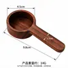 Cuchara de Café de Madera de Acacia, Cuchara de Café de Madera, Cuchara Medidora de Polvo de Café y Leche de Madera de Nogal, Cuchara de Condimento de Madera Maciza Personalizable