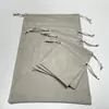 Bolsa de Terciopelo, Bolsa de Terciopelo Gris de un Solo Lado y Doble Lado con Cordón, Caja de Joyería de Terciopelo Imprimible, Bolsa de Almacenamiento a Prueba de Polvo al por Mayor