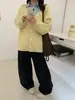 Casaco de Outono Inverno Feminino Cardigan de Tricô Cinza Feminino 2026 Novo Estilo Preguiçoso Primavera e Outono Jaqueta Feminina