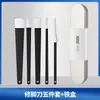 Fabricantes en stock traje de cuchillos profesionales de acero inoxidable para pedicura herramientas Yangzhou tres cuchillos para eliminar piel muerta callos ceniza