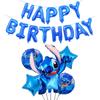 Globos de Papel de Aluminio de Lilo y Stitch de 18 pulgadas para Decoraciones de Fiesta de Cumpleaños Infantil Venta al por Mayor Transfronteriza