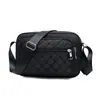 Bolsa feminina nova bolsa mensageiro para meia-idade e idosos tecido Oxford bordado losango grande capacidade bolsa de ombro única nas costas bolsa pequena de pano atacado