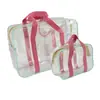 Bolsa de Aseo para Mujer de Viaje Portátil Bolsa de Cosméticos Gran Capacidad Impermeable Transparente Bolsa de Gelatina Bolsa Casual para Guardar Cosméticos