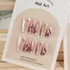 Livro Vermelho de TikTok Explosões Patch de Unha Arte de Unha Fototerapia Usando Peças de Unha Dez Peças de Código-dividing Boutique Unha de Mão